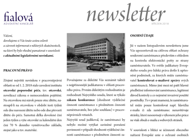 Newsletter leden 2018